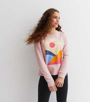 Name It Mid Pink Eternity Logo Sweatshirt