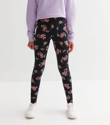 Navy Floral Leggings – Unclaimed Baggage