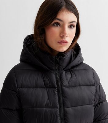 New look puffer jacket black online