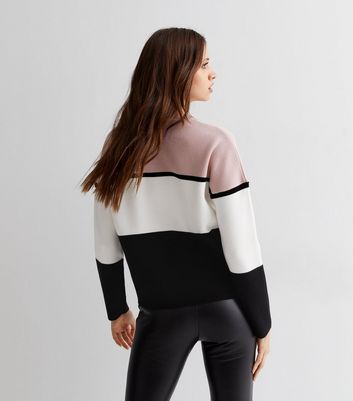 Colour Block Longline Jumper