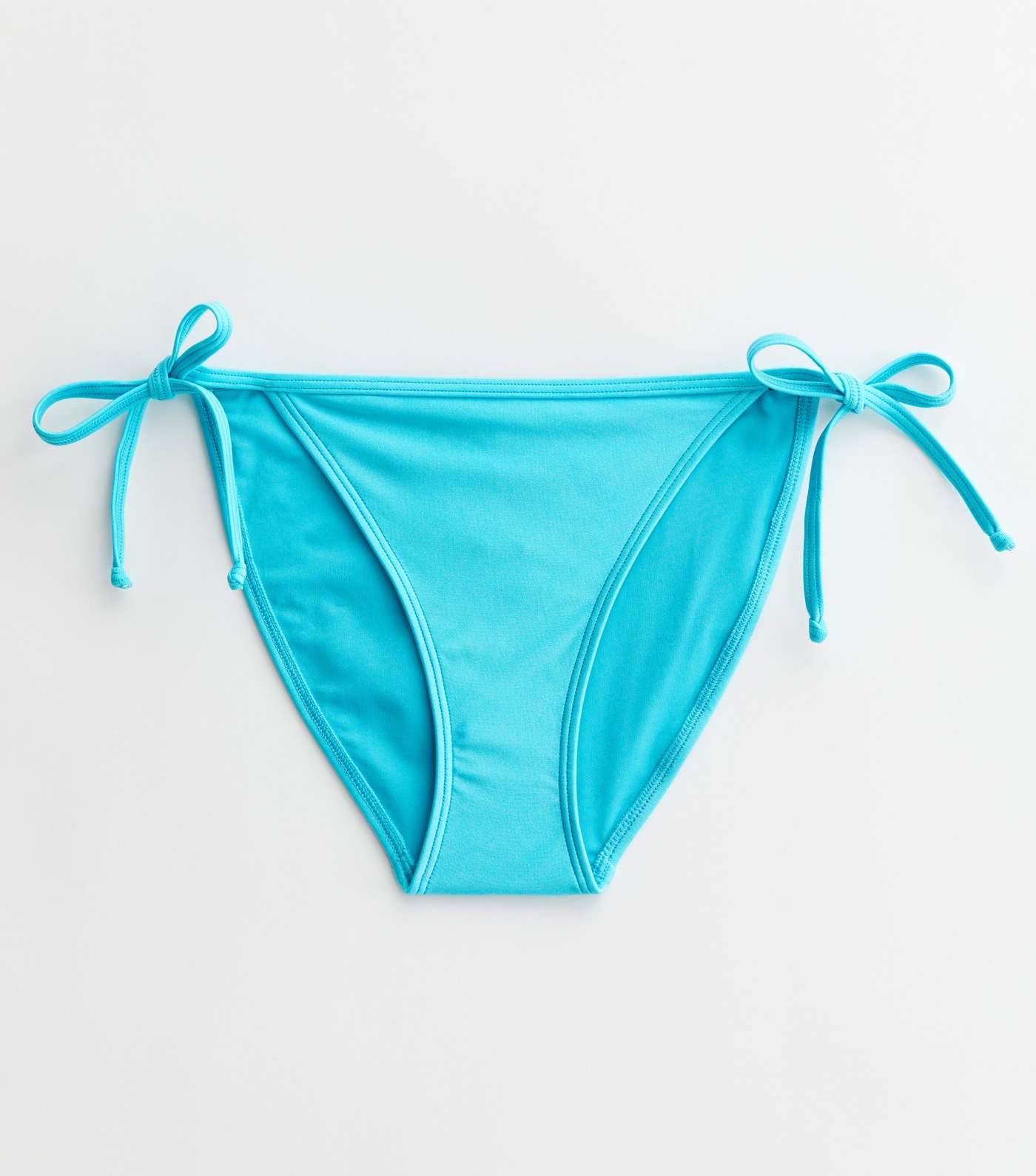 Turquoise Tie Side Bikini Bottoms Image 5