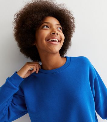 Blue discount sweatshirt women's