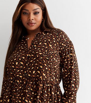 Leopard print shop oversized sweater