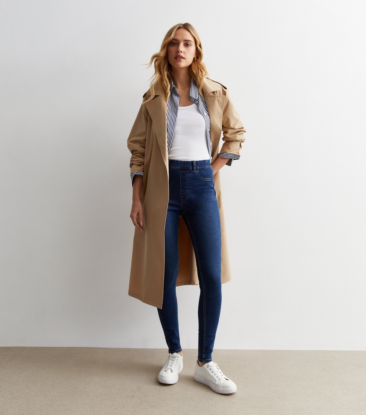 Women's Dark Blue Lift & Shape Emilee Jeggings New Look