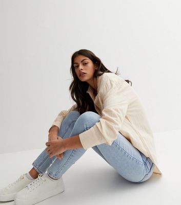 Pale Blue Lift & Shape Jenna Skinny Jeans