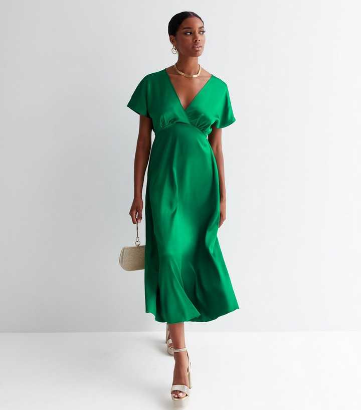 green emerald velvet dress Lost Paradise Dress main image 0