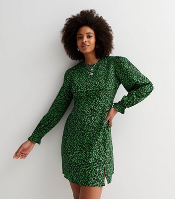 Long sleeve store floral tea dress