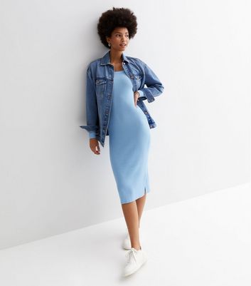 Light blue dress outlet with jacket