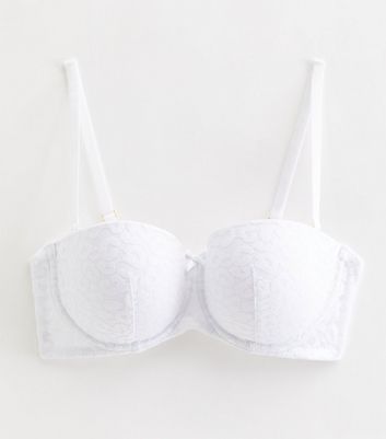 Dorina Colette lace strapless multiway longline bra in white