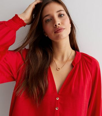 satin shell blouse