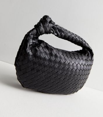 Black on sale woven bag