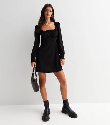 Long sleeve milkmaid outlet dress