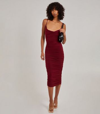 Buy Mevika Maroon Glitter Cut-out Bodycon Dress Online at Best Prices in  India - JioMart.