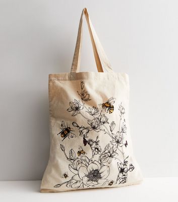 Floral canvas outlet tote