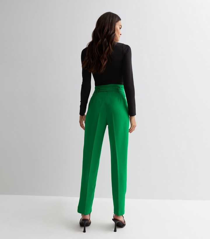 Green Paperbag Trousers