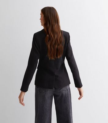 Black button outlet blazer