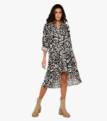 Topshop leopard shirt dress Clearance