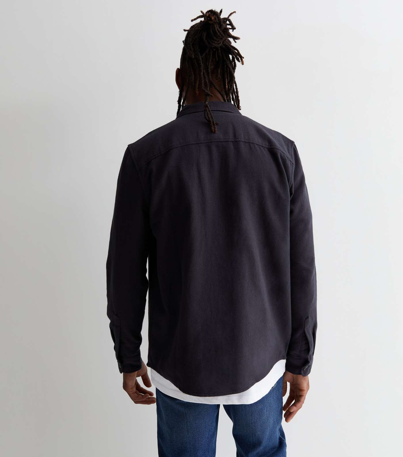 Only & Sons Navy Pocket Front Button Shacket Image 4