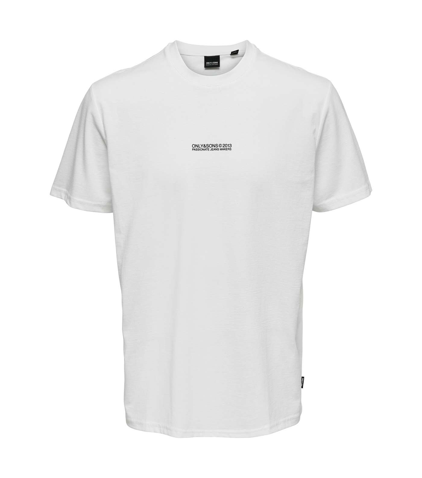 Only & Sons White Logo T-Shirt Image 5