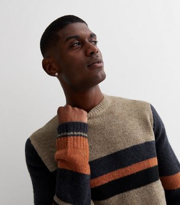 Orange striped sweater clearance mens