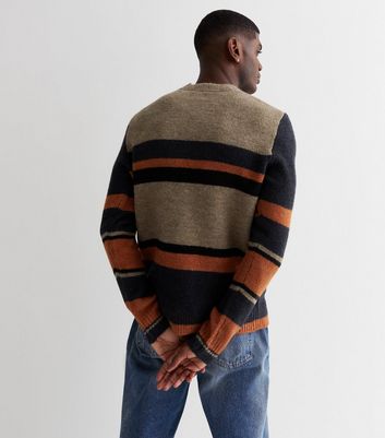 Orange striped sweater on sale mens