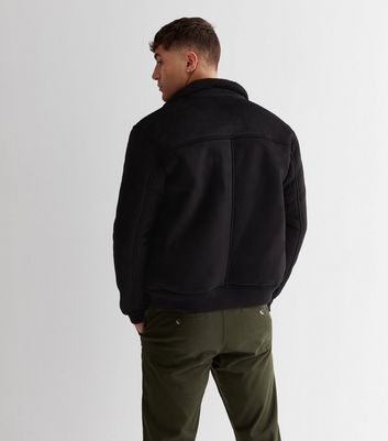 Suede borg jacket on sale mens