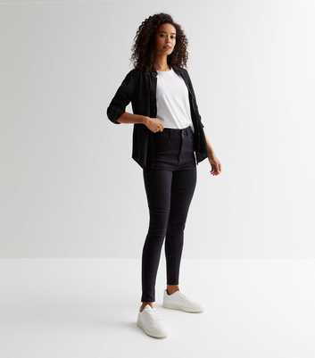 Tall Black Lift & Shape High Waist Yazmin Skinny Jeans