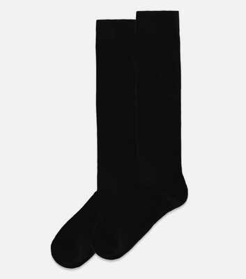 2 Pack Black Knee High Socks