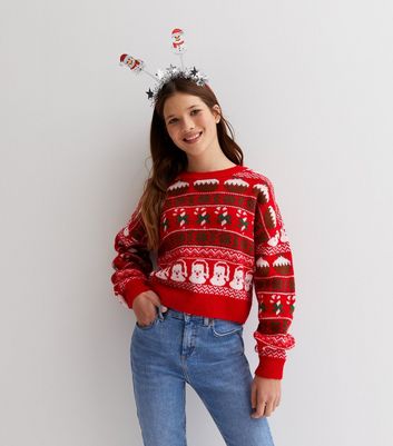 Girls christmas jumper sale hotsell