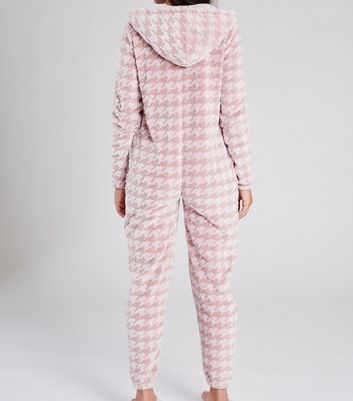 Pink and white discount striped onesie for adults