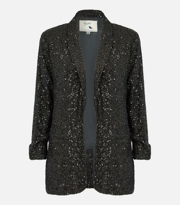 Black sequin jackets best sale