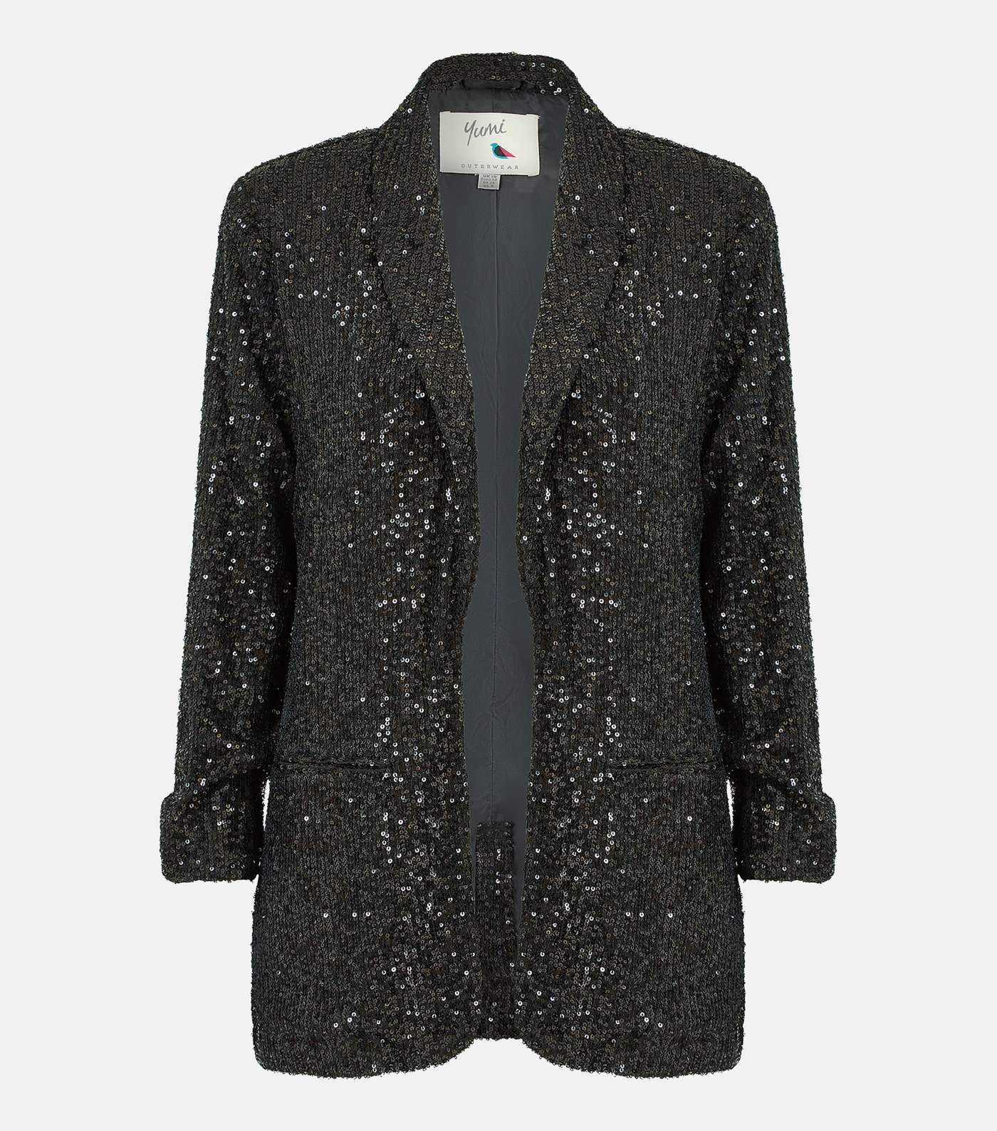 Yumi Black Sequin Blazer Image 5