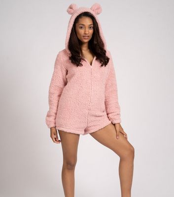 Pink short onesie online womens