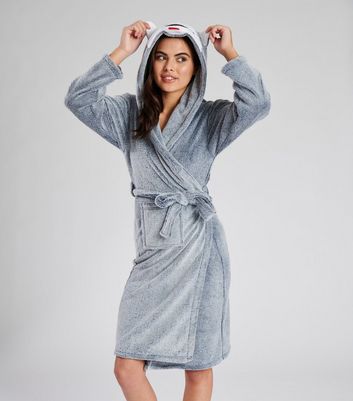 Womens grey hot sale dressing gown