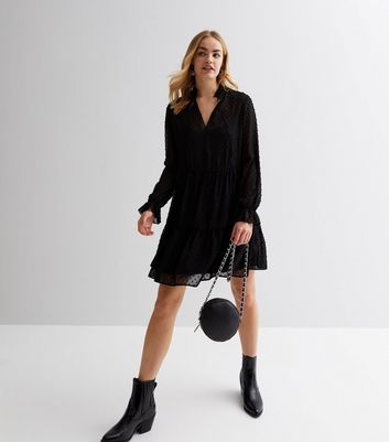 Oasis spot outlet chiffon blouse dress