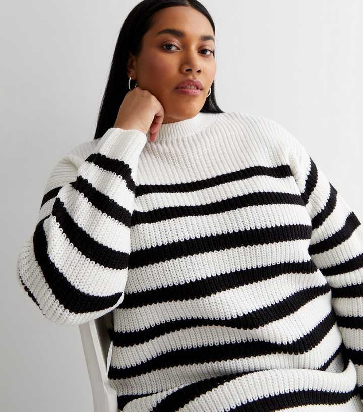 Knitted Striped Sweater Stripe