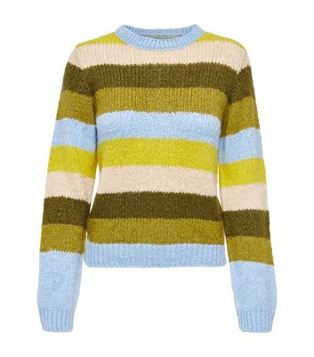 Blue jumper clearance with yellow stripe