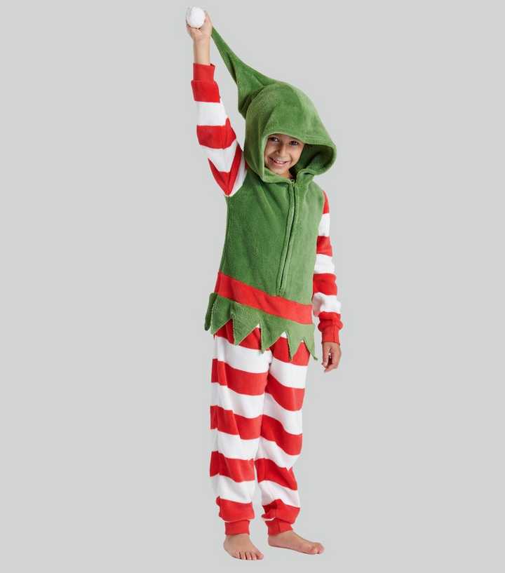 elf pajamas onesie