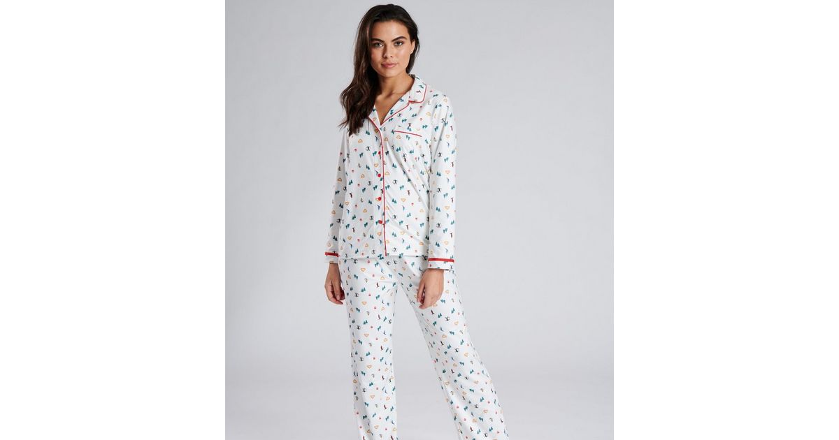 ski print pyjamas