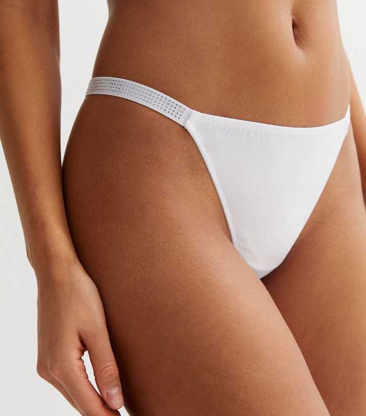No-Visible Panty Line Thong Low Waist Co-Ordinate Panty - AQUA GREY / S