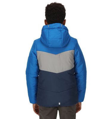Regatta Kids Blue Colour Block Hooded Insulated Jacket New Look