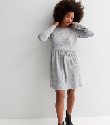 knitted smock dress