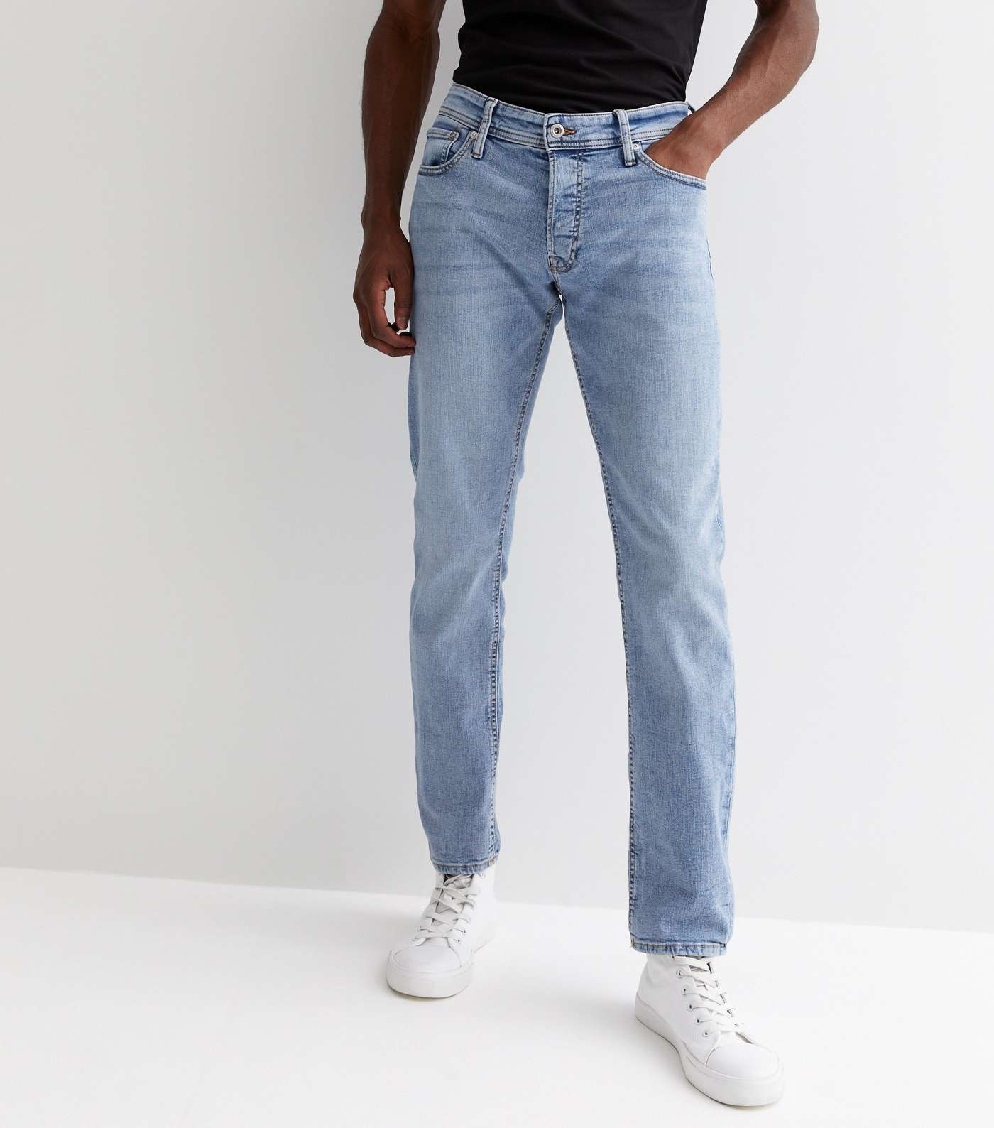 Jack & Jones Pale Blue Skinny Fit Jeans Image 2