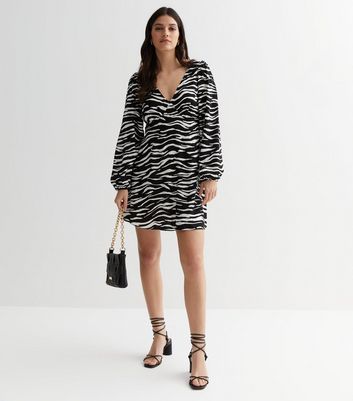 H and m zebra cheap dress