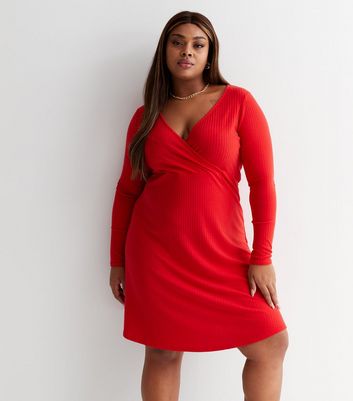 Jersey v outlet neck dress