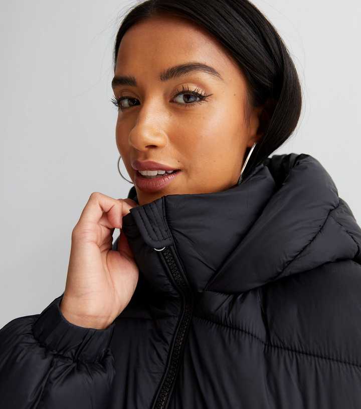 rive ned Ansvarlige person redaktionelle Vero Moda Petite Black Hooded Puffer Jacket | New Look