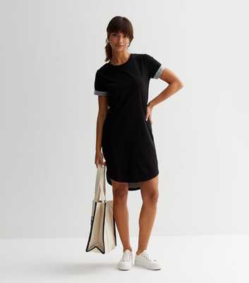 JDY Black Jersey Short Sleeve Mini Dress