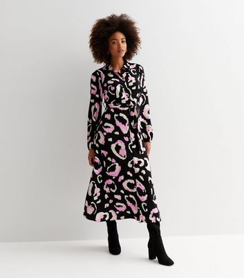 New look clearance leopard midi dress