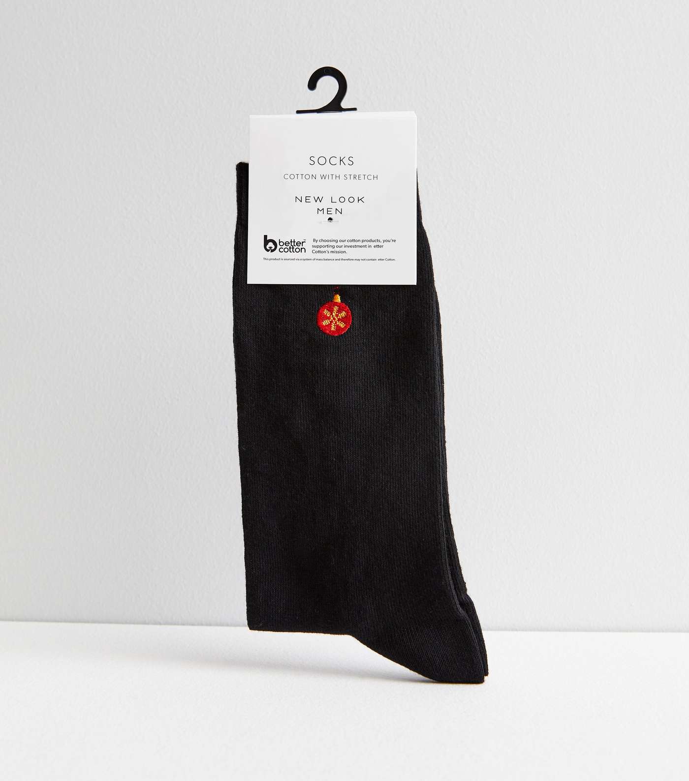 Black Christmas Bauble Socks Image 2
