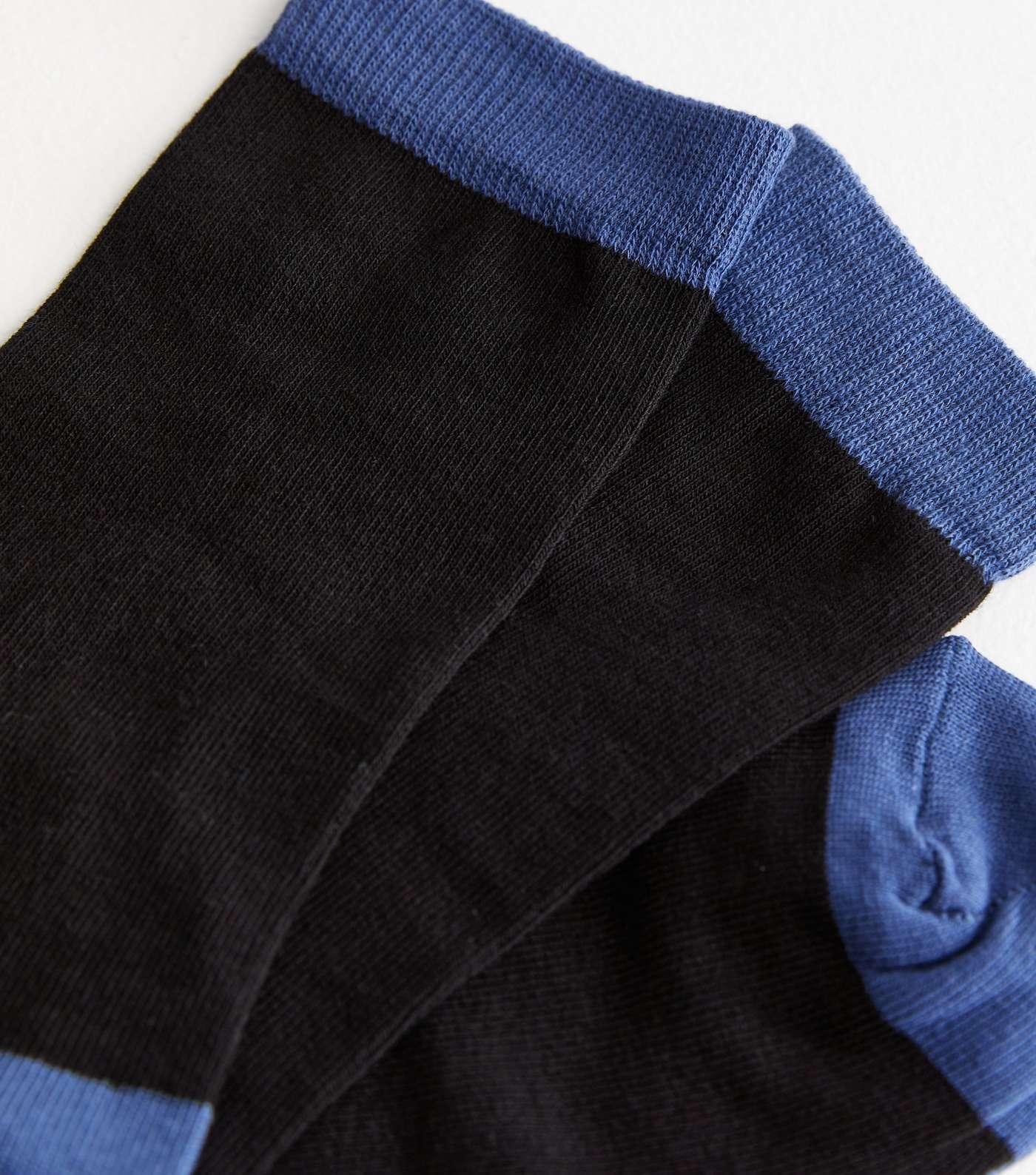 Blue Colour Block Socks Image 3